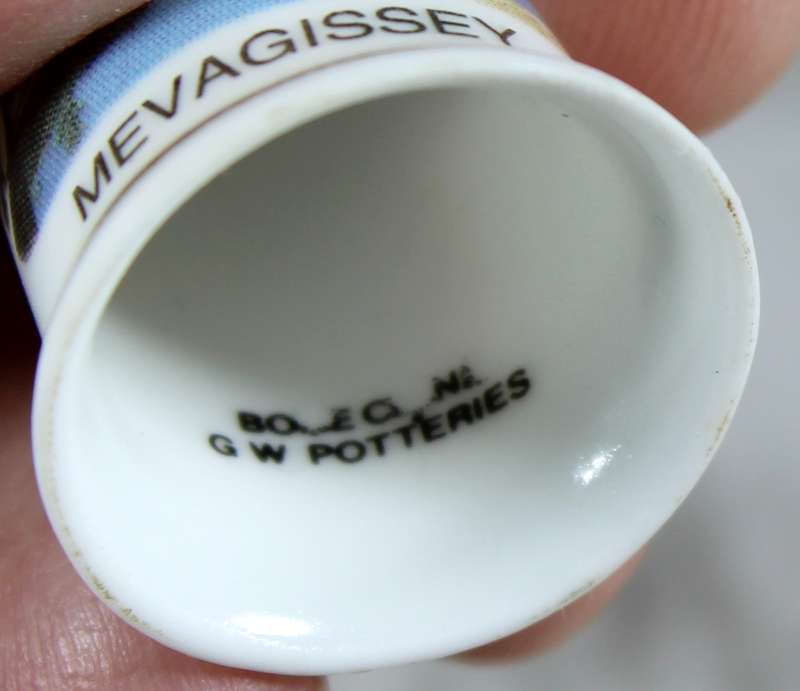Bone China thimble - Mevagissey