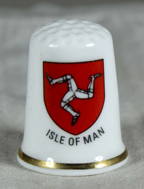 Bone China thimble - Isle of man