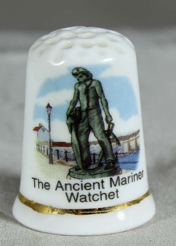 Bone China thimble - the ancient mariner watchet - GWP UK