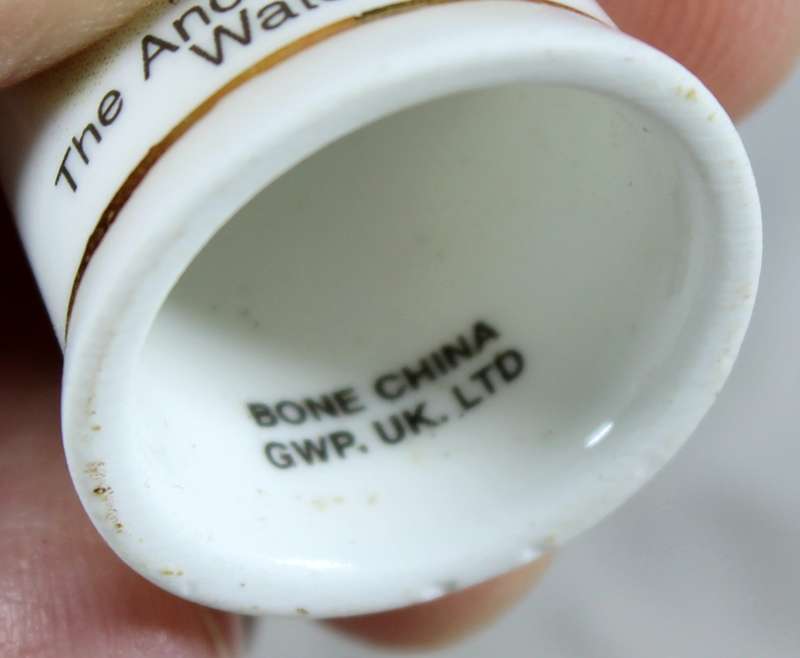Bone China thimble - the ancient mariner watchet - GWP UK