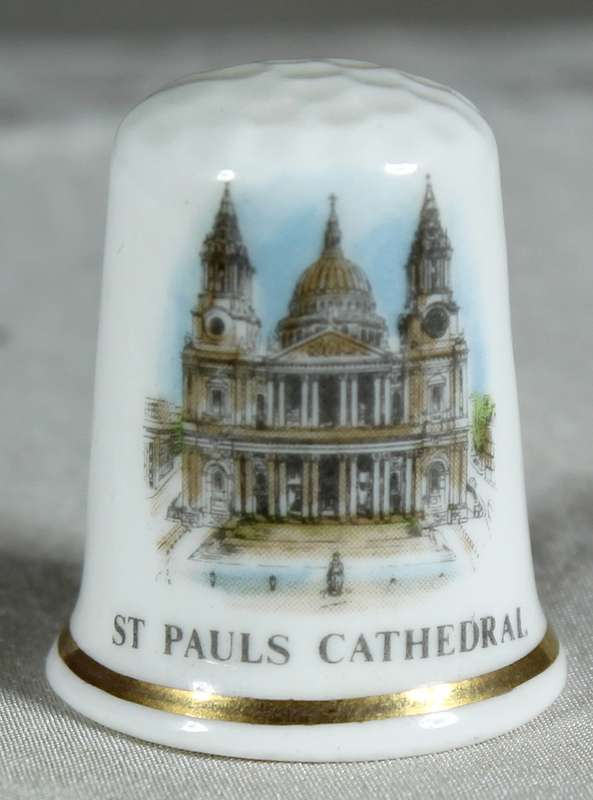 Bone China thimble - St. Pauls cathedral