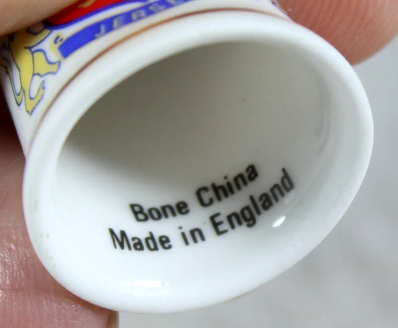 Bone China thimble - Jersey