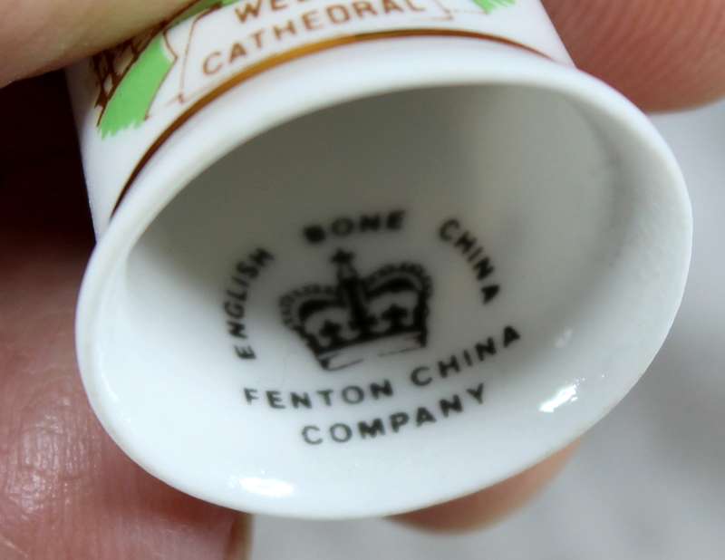 Bone China thimble - Wells cathedral
