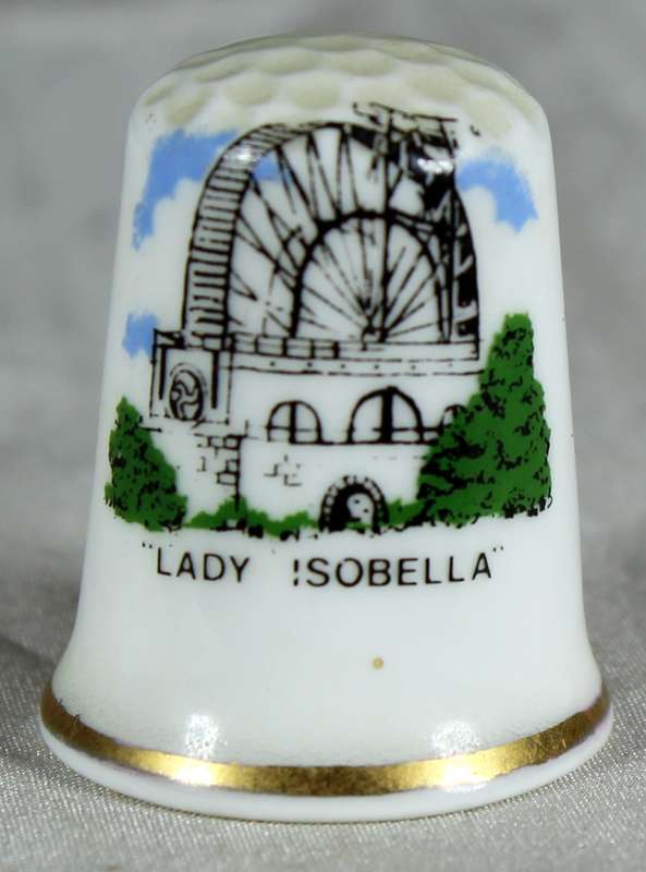 Bone China thimble - lady Isobella