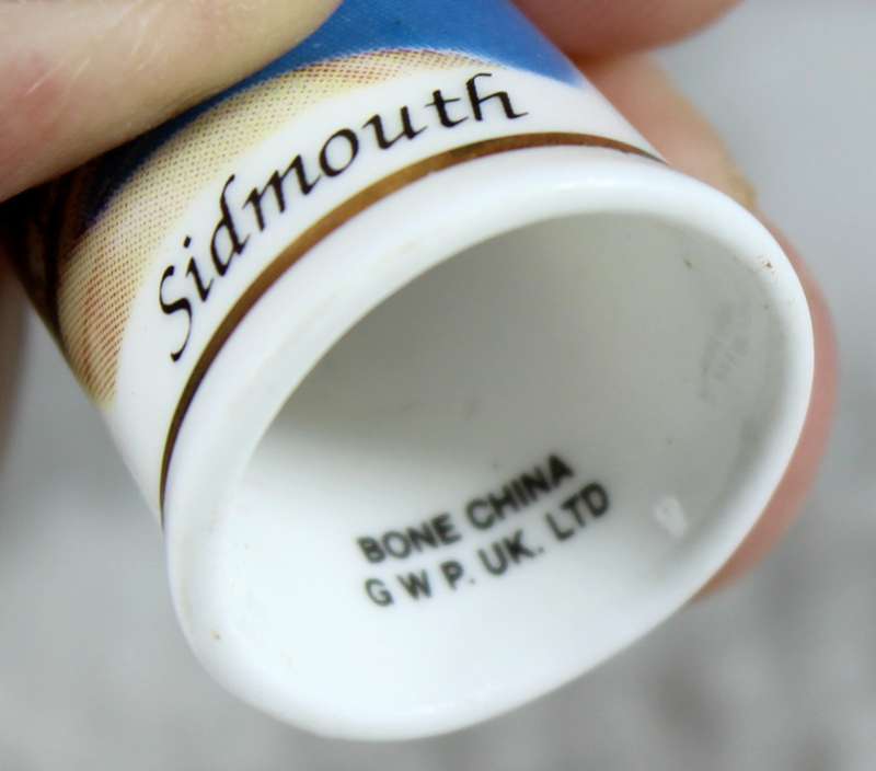Bone China thimble - Sidmouth - GWP UK