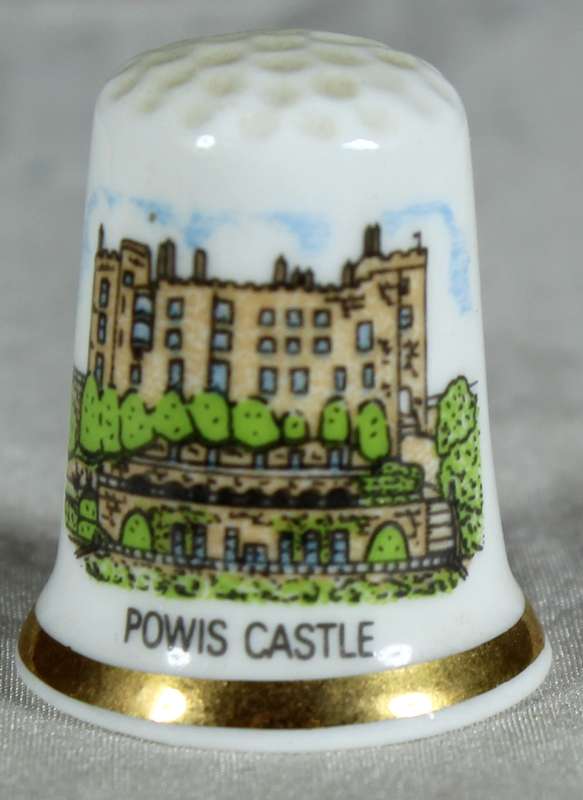 Bone China thimble - Powis castle - national trust
