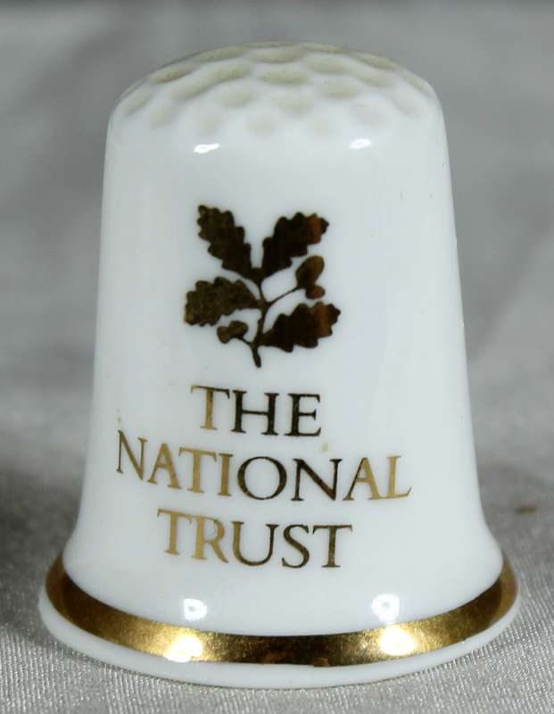 Bone China thimble - Powis castle - national trust