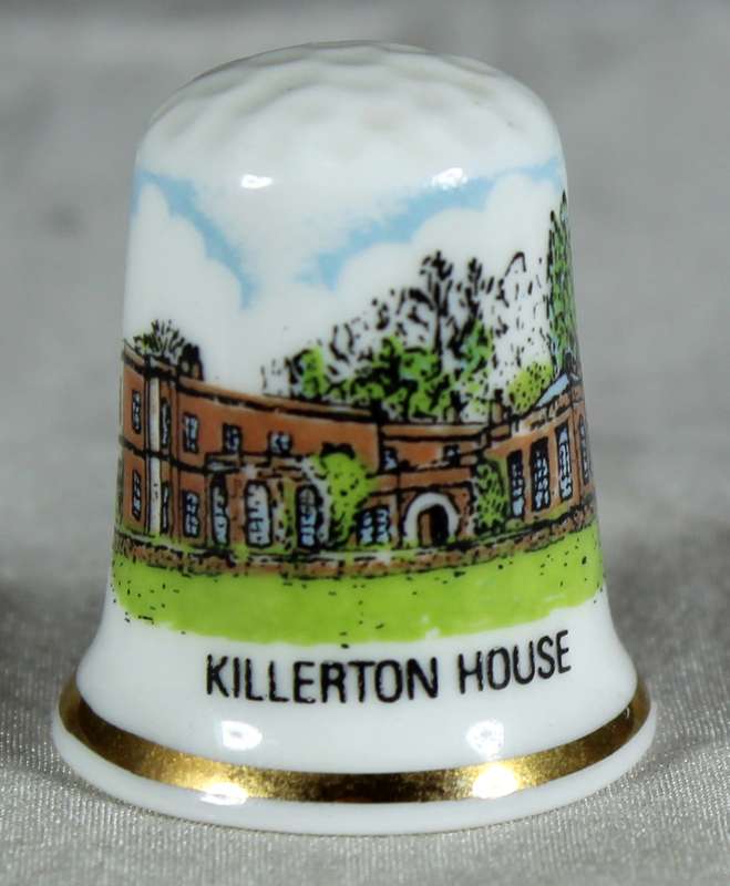 Bone China thimble - Killerton house - national trust