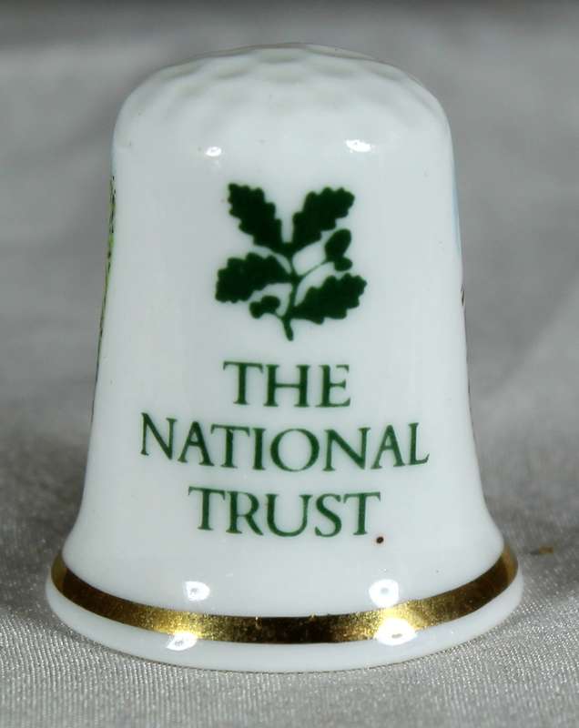 Bone China thimble - Killerton house - national trust