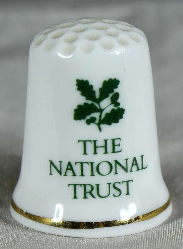 Bone China thimble - Charlecote park - national trust