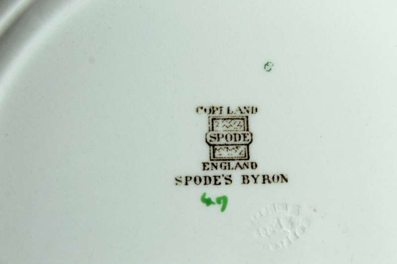 Copeland spode - Byron - six piece damaged set