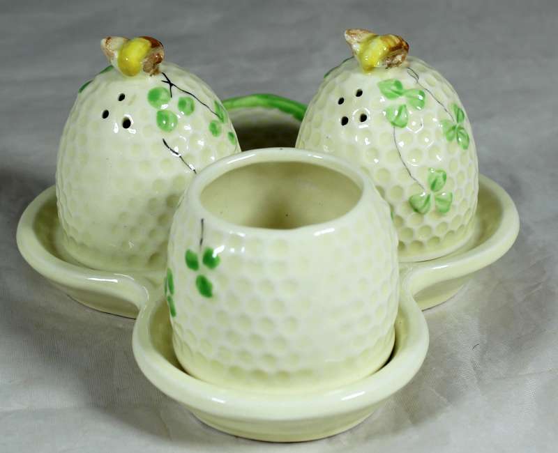 Bee themed condiment set