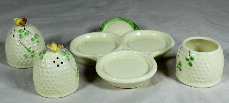 Bee themed condiment set