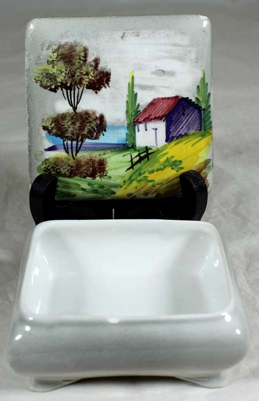 Lidded Portuguese trinket bowl