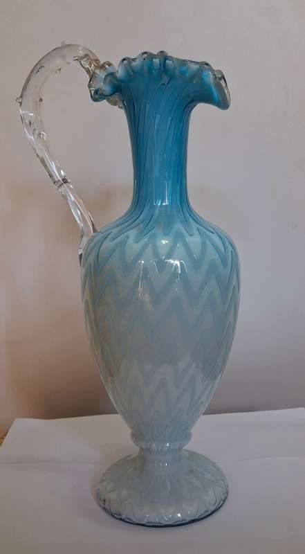 Art glass ewer