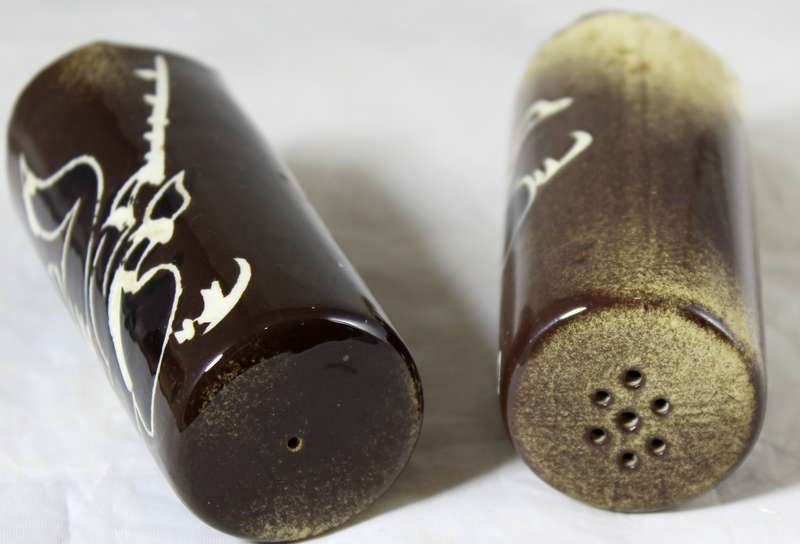 Crescent Ware - Cango caves - salt & pepper shakers