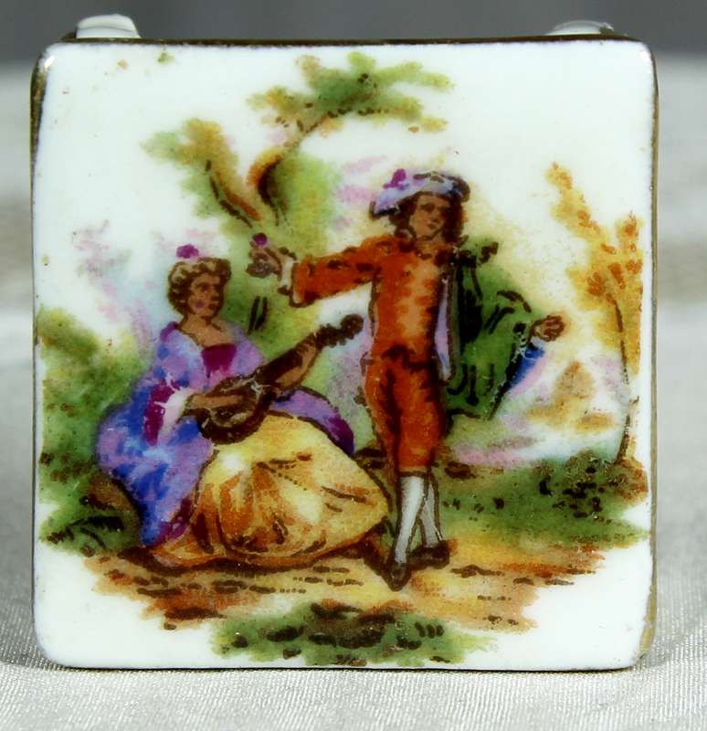 Miniature Limoges - Victorian themed side table