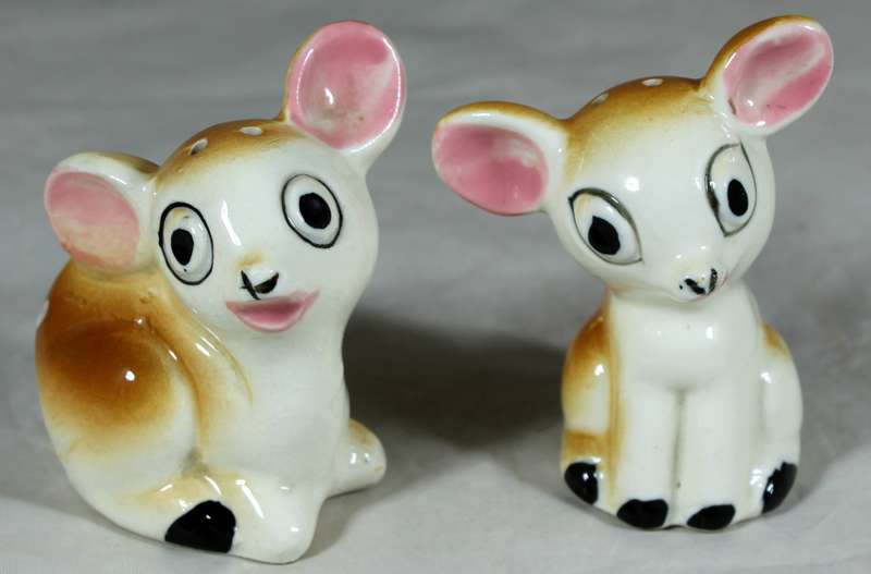 Baby deer salt & pepper shakers