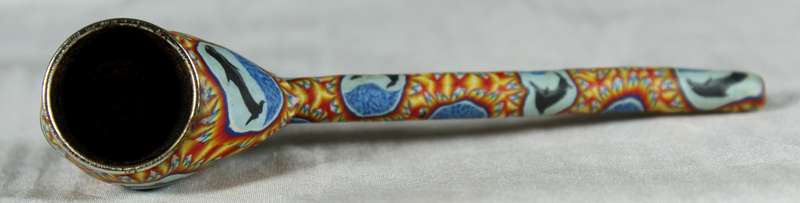 Cloisonne style pipe