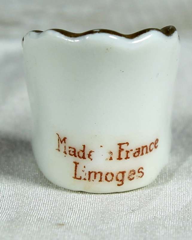 Miniature Limoges - Victorian themed club chair
