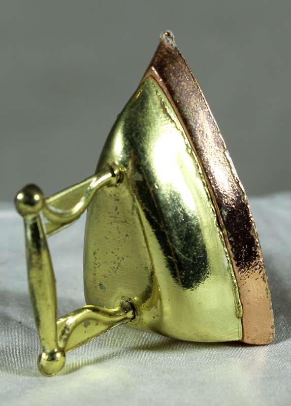 Miniature brass vintage iron