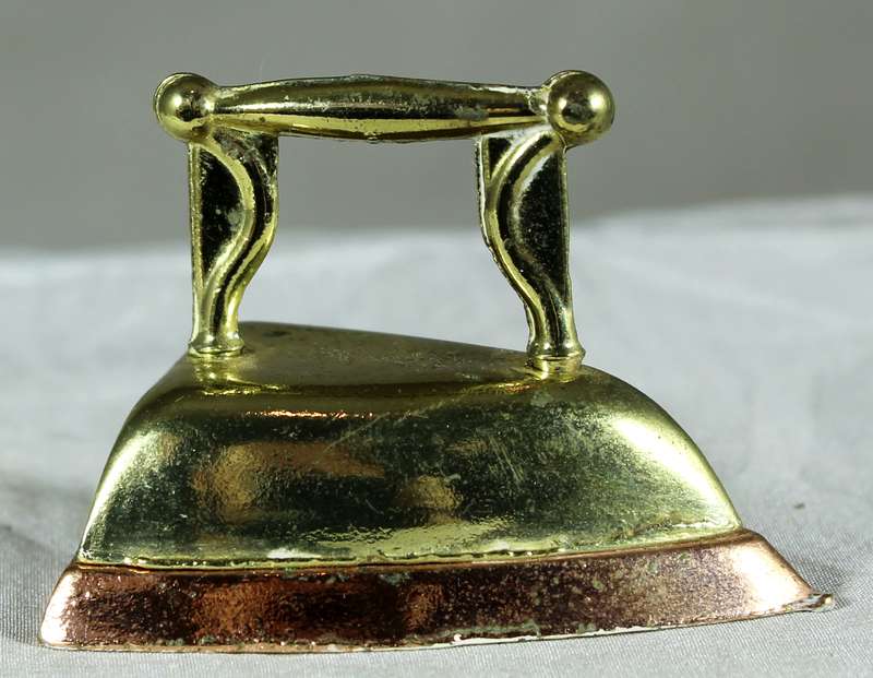 Miniature brass vintage iron