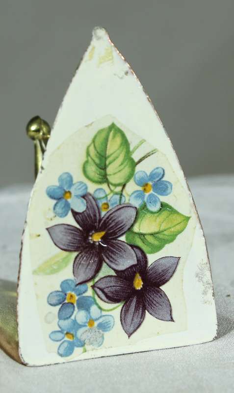Miniature brass vintage iron