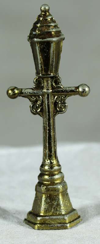 Miniature brass lamppost