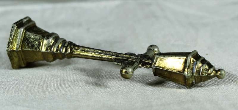 Miniature brass lamppost