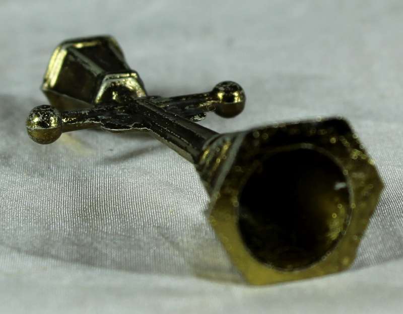 Miniature brass lamppost