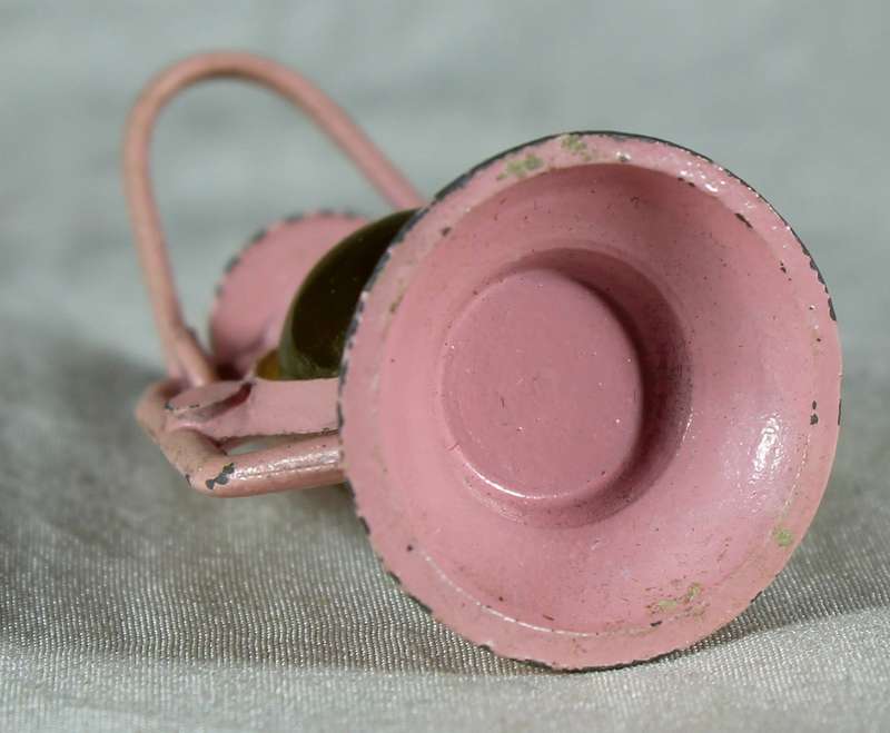Miniature metal hurricane lamp