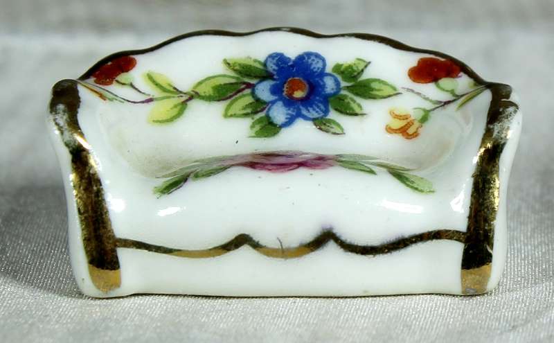 Miniature Limoges - Victorian themed couch
