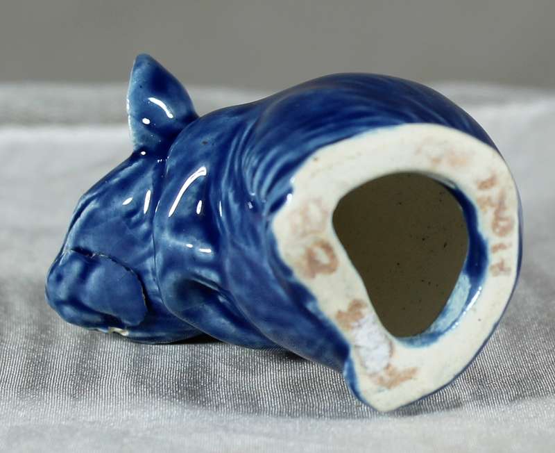 Ceramic blue mouse