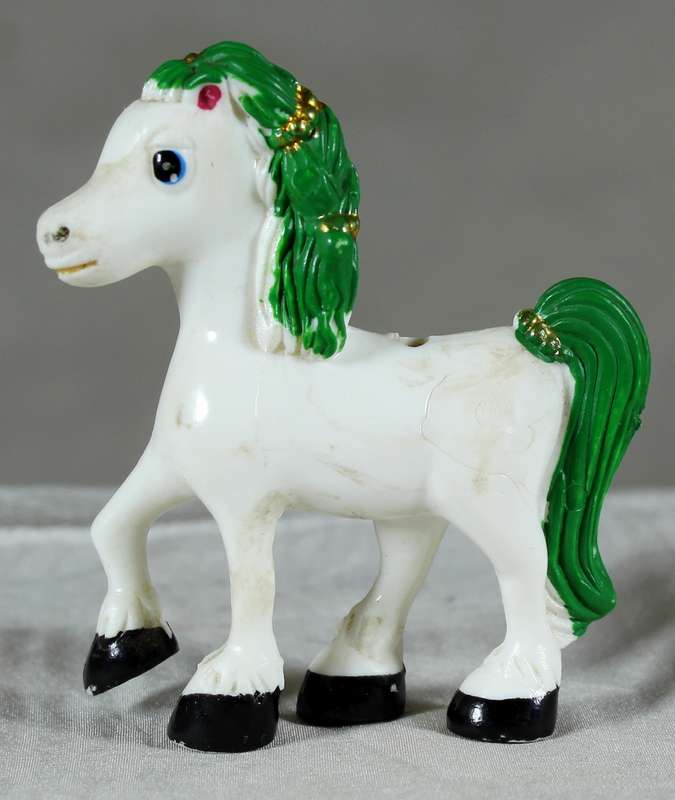 Hardened plastic horse