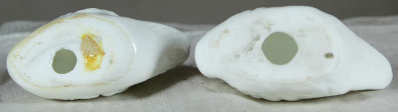 Pair of porcelain swans