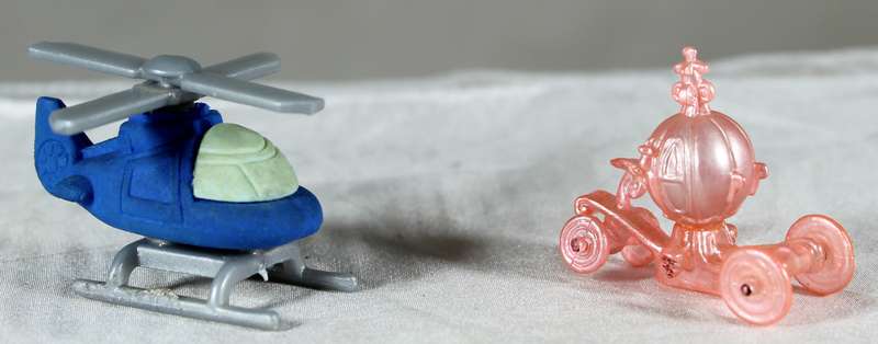 Miniature plastic chopper and carriage