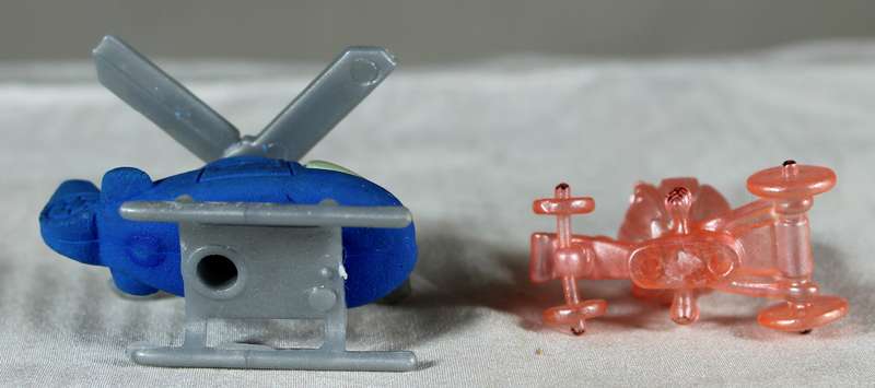 Miniature plastic chopper and carriage
