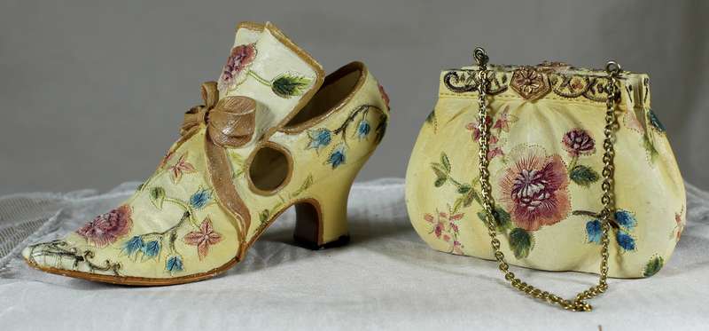 Nostalgia couture shoe and handbag