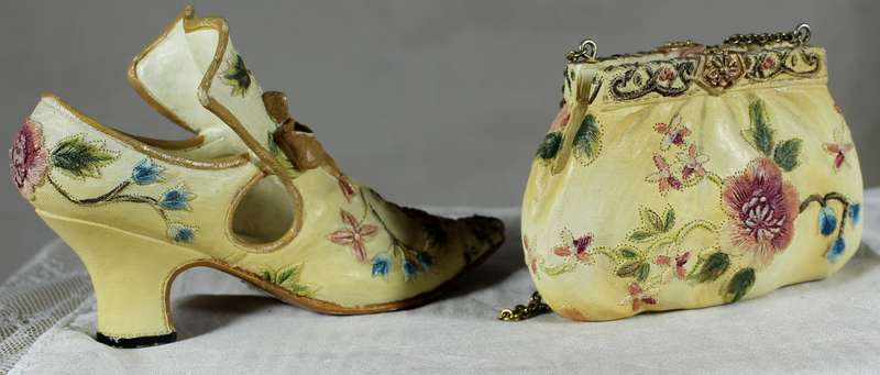 Nostalgia couture shoe and handbag