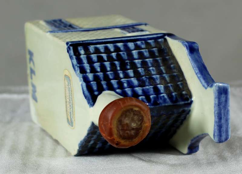 Vintage KLM Delft blue house - filled