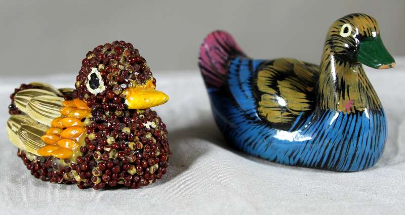 Pair of miniature ducks