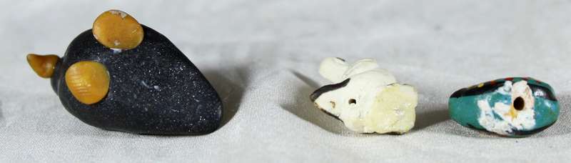 Set of three mini miniature birds