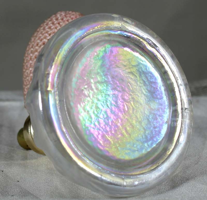 Perfume bottle with amortize