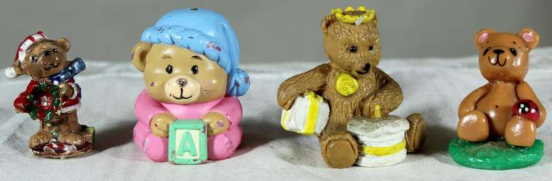 Set of six bears
