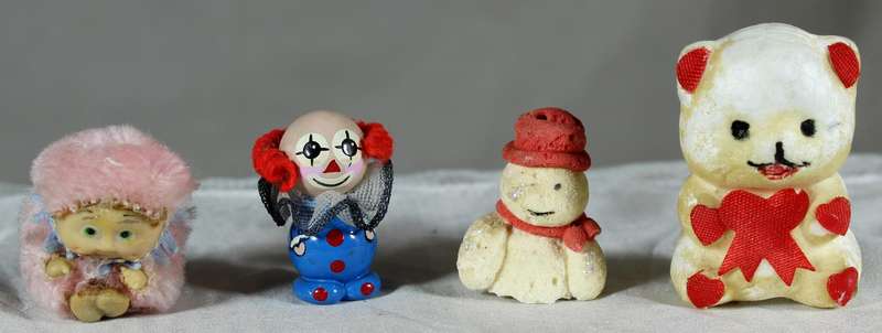 Set of four miniatures