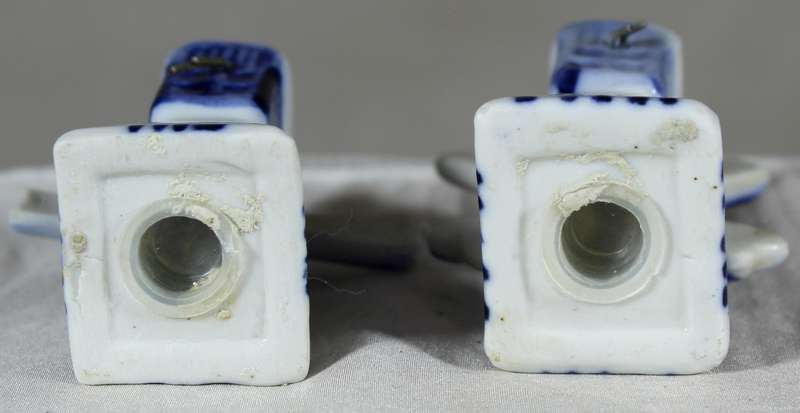 Small Dutch blue & white windmill salt & pepper shakers