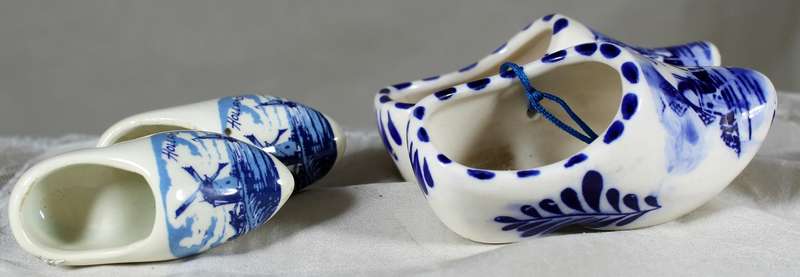 Two pairs of Dutch shoes