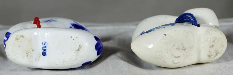 Two pairs of Dutch Miniature shoes