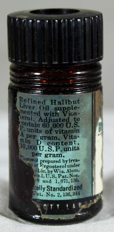 Mini medicine bottle - Halibut Liver Oil