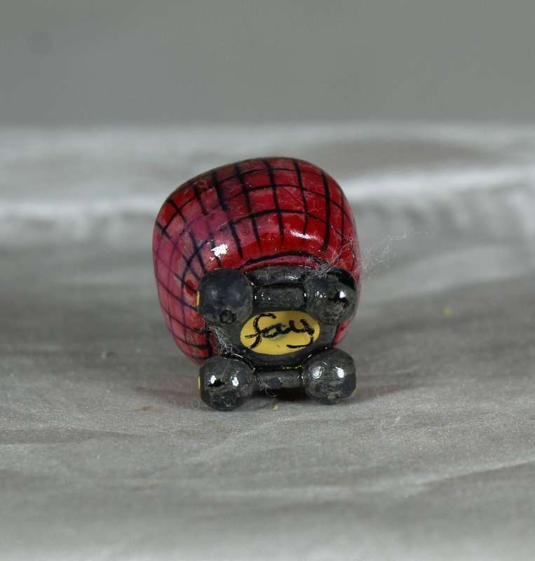 Mini miniature mouse in a stroller, by Fay